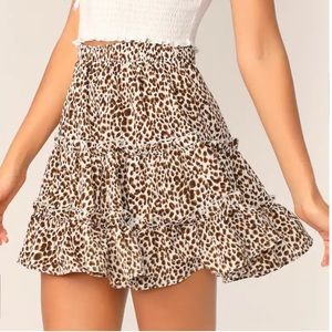 SHEIN Cheetah skirt